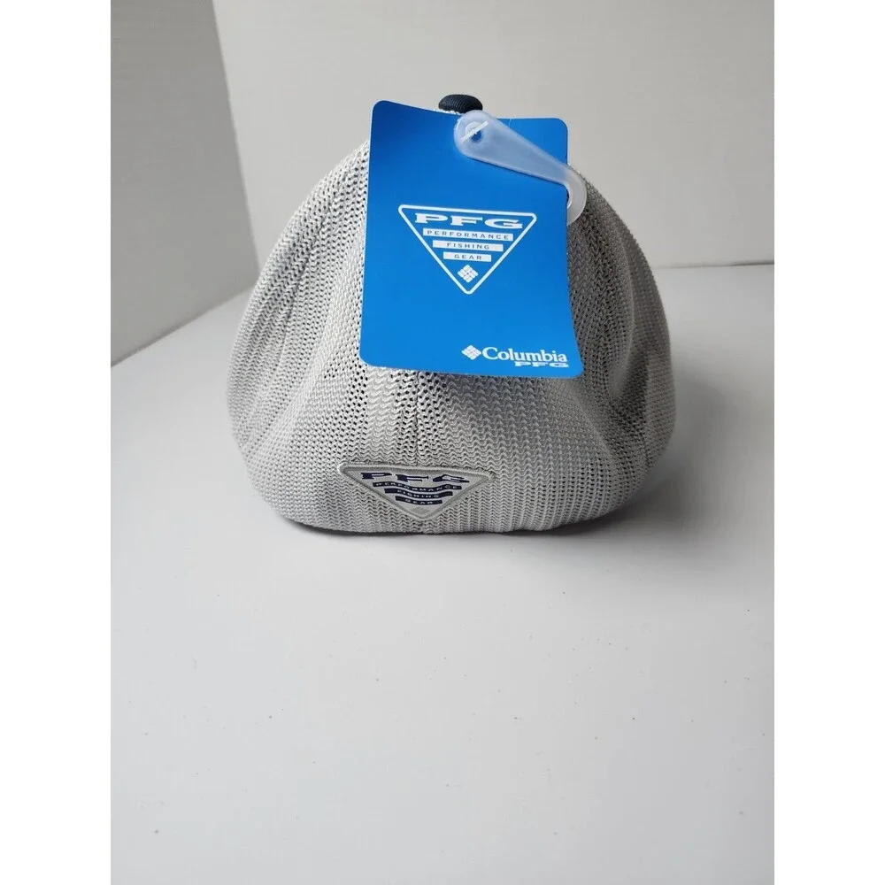 Columbia PFG Hat Cap Fitted Blue White Hiking Mesh Back Workwear Hiking Mens